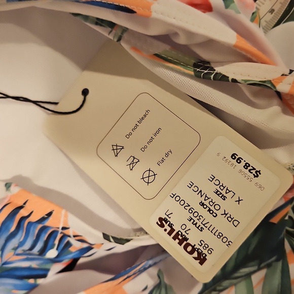 2Pc High Waist Tummy Control Swimsuit Ruffle Bikini Skirt Cold Shoulder NWT XL - Picture 4 of 11